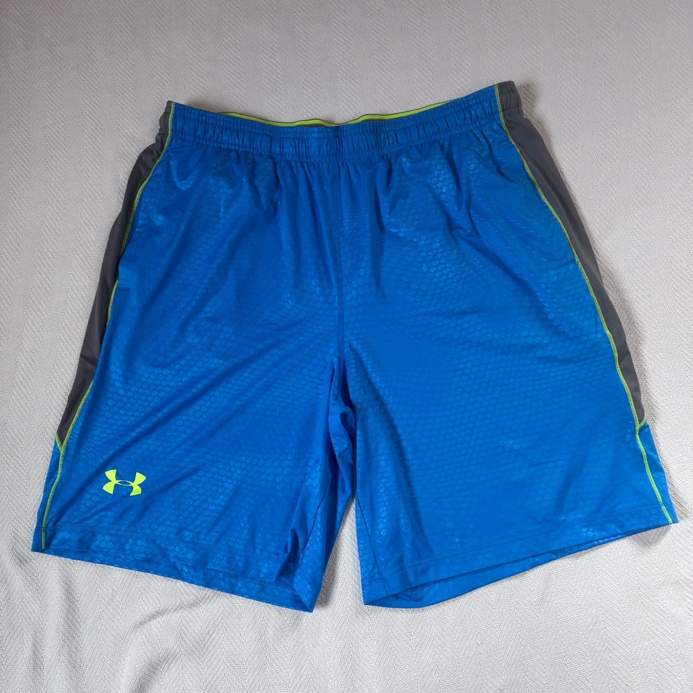 Men’s Under Armour Electric Blue Performance Athletic Shorts Size XL